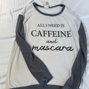 Daytrip Gray and White Sweatshirt